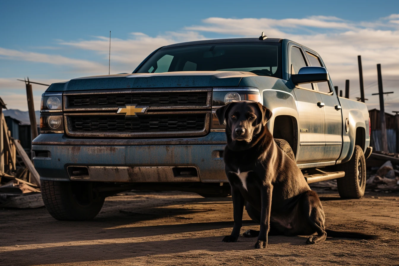 Chevrolet Silverado organizer for road trip